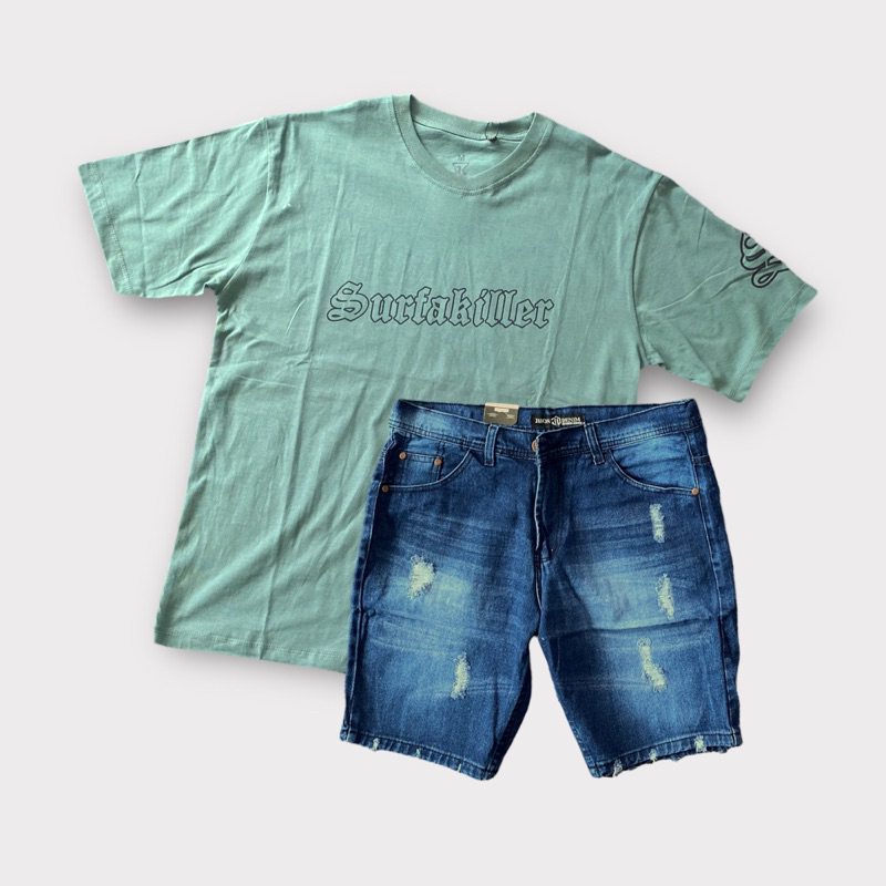 Surfakiller Shortpant Jeans & Tshirt Oversized