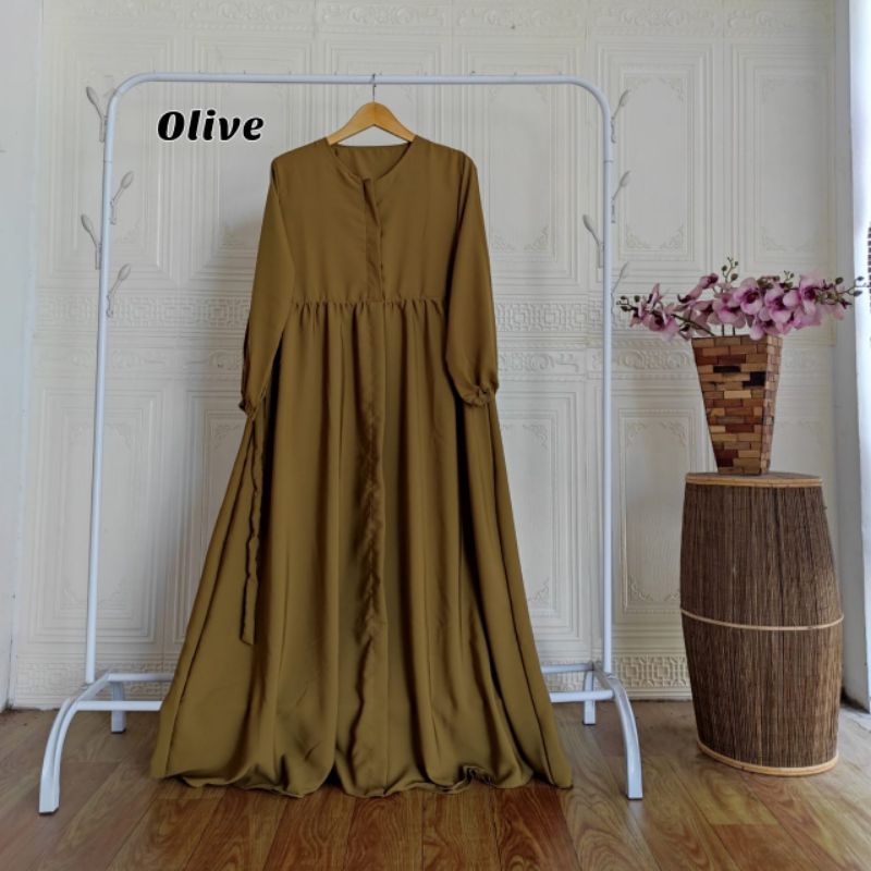 Saless Gamis Wolfis Rempel Tangan/ Gamis Wolfis Polos / Gamis Wolfis Premium