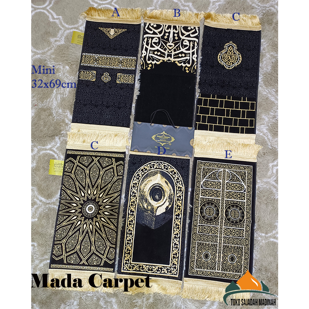 Sajadah Mini Kiswah/Sajadah kepala motif kiswah/kiswah kabah