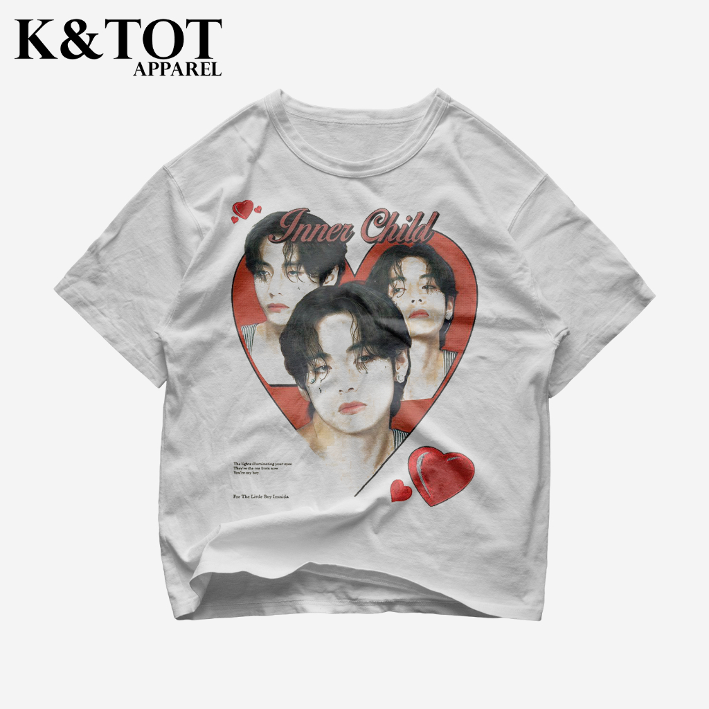 KNTOT - KAOS BAJU INNER CHILD KIM TAEHYUNG KPOP KOREAN KOREA BOYBAND | TSHIRT OVERSIZE VINTAGE PUTIH