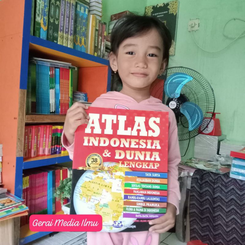 Atlas Besar Dunia Indonesia 38 Provinsi - Atlas 38 Provinsi Terbaru Ukuran besar
