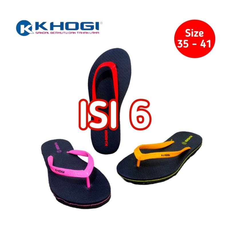 ( Khusus Grosir ) Sandal Jepit Karet KHOGI Wanita