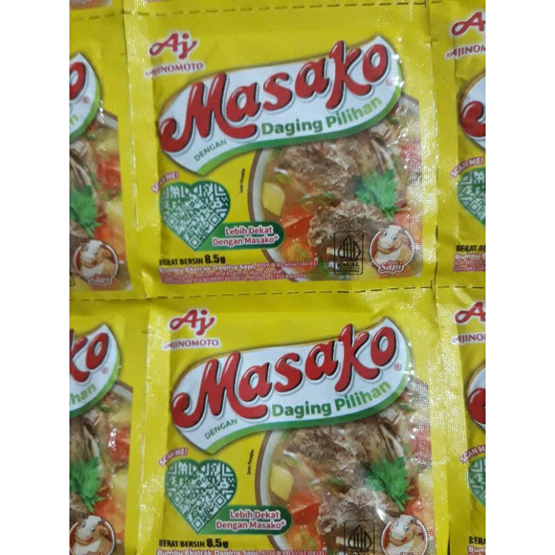 

Masako Rasa Sapi Rentengan Isi 12 Sachet