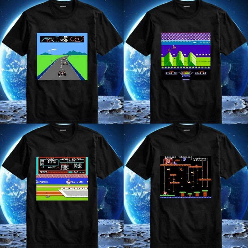 Baju Kaos Tshirt T Shirt Pria Laki Cowok Cewek Perempuan Unisex Game Nintendo Vcom Vicom F1 Motogp O