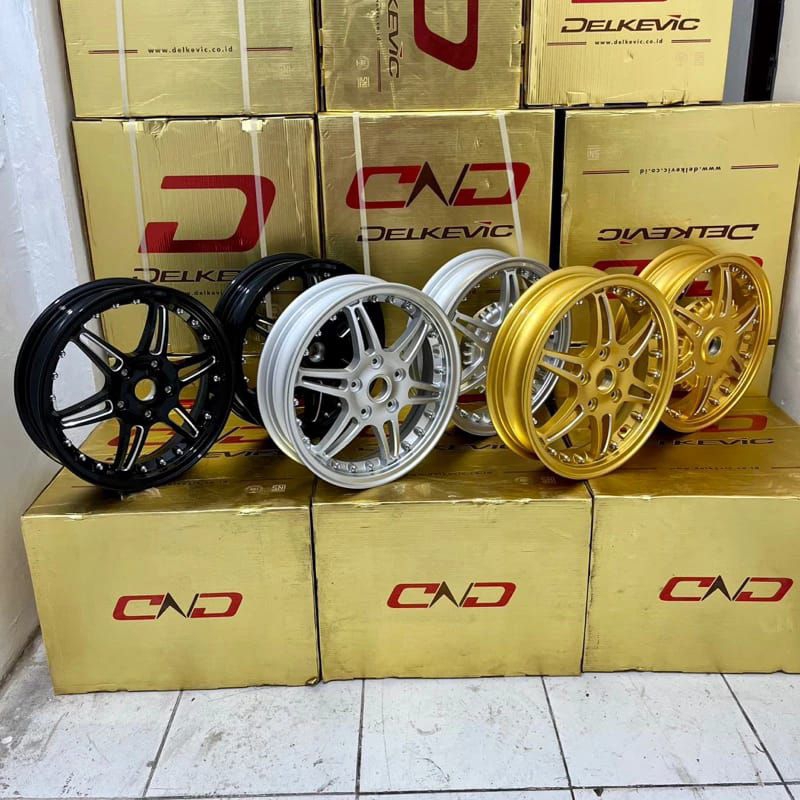 Pelak Velg Delkevic Drag Vespa Sprint Primavera LX S R12 Ring 12 Velg Racing DND Vespa velg vespa