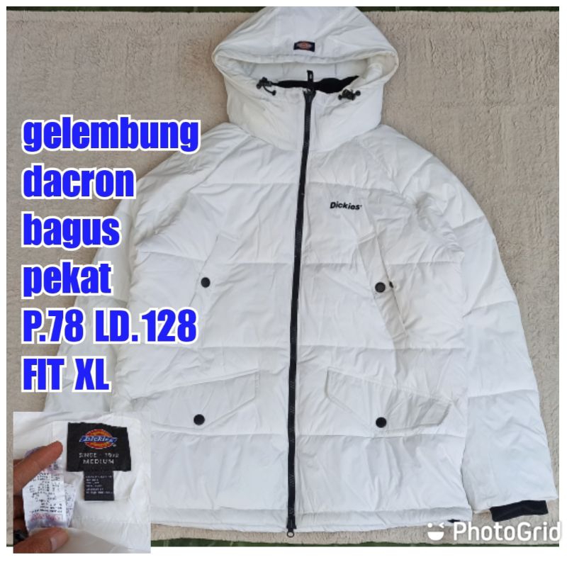 jaket gunung outdoor puffer gelembung tebel Dickies dacron