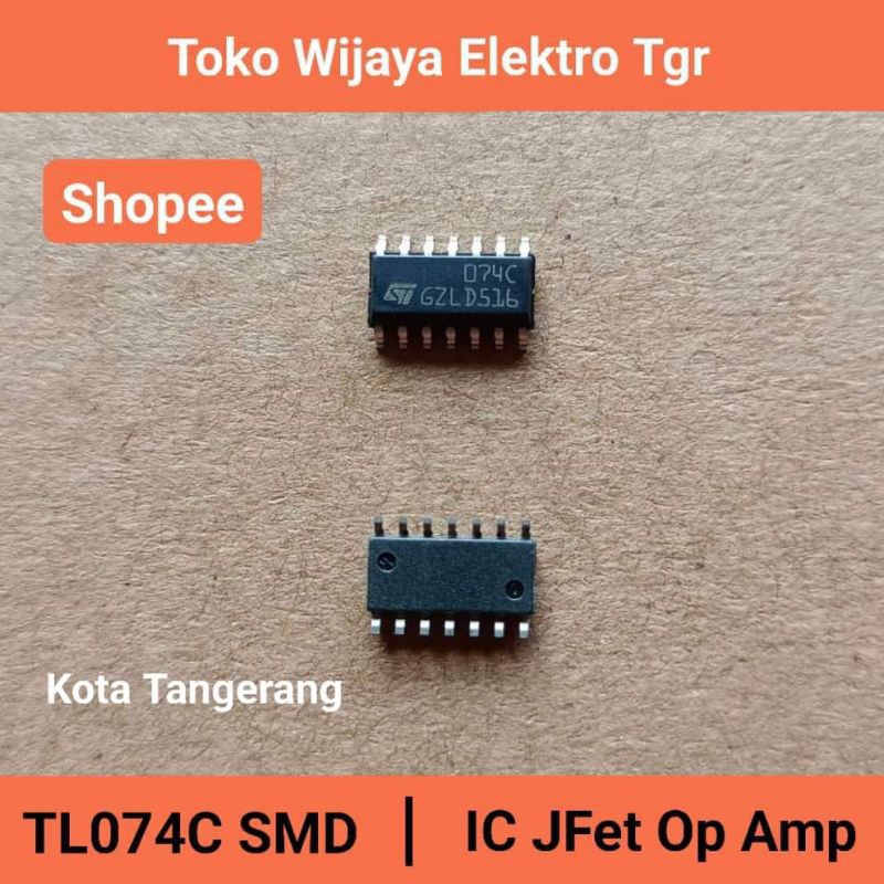 Mesin Las Sparepart | TL074C IC Smd 14 Pin