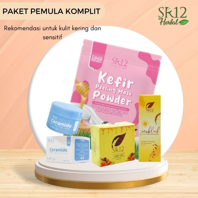 PAKET PEMULA SR12 KOMPLIT DETOKS WAJAH / AWAL HIJRAH SKINCARE SR12 / PAKET PEMBERSIH WAJAH SR12