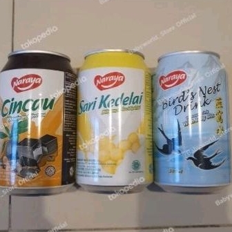 

Naraya minuman kaleng SOYA / CINCAU / BIRD NEST ( 1 dus 24 pcs )