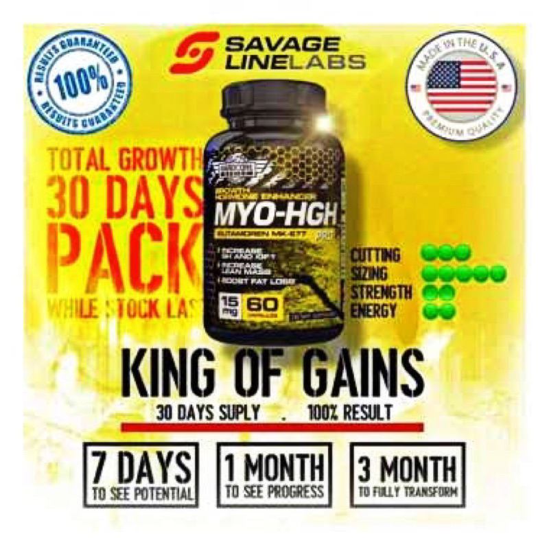 [ Best Sarms Male Lean Mass Recovery ] - MYO HGH Ibutamoren MK667 Savageline Labs USA