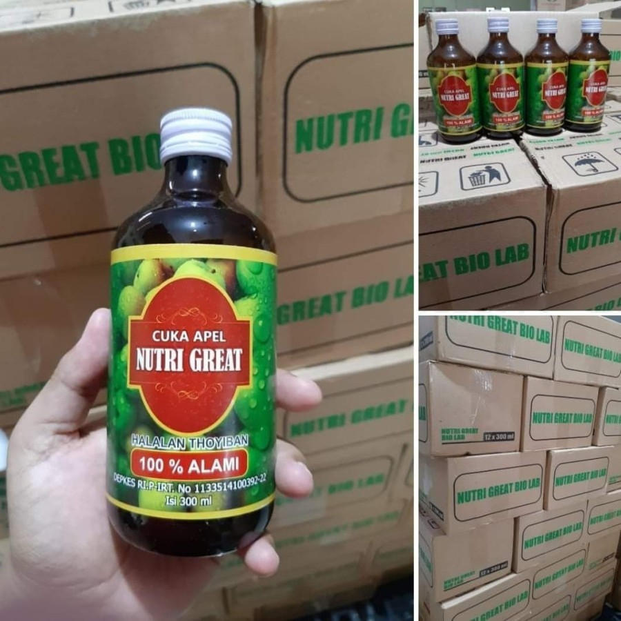 

CUKA APEL NUTRI GREAT 300ML HALAL ASLI ORIGINAL NUTRIGREAT