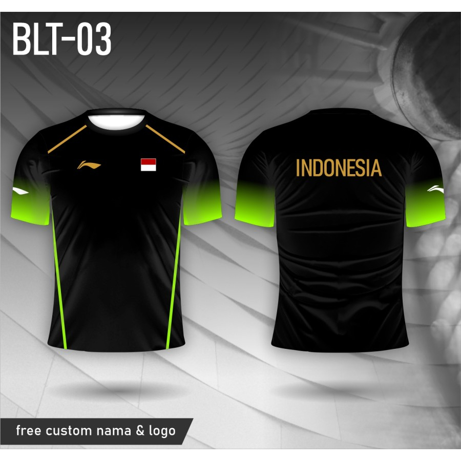 Jersey badminton kaos lining timnas indonesia baju bulutangkis