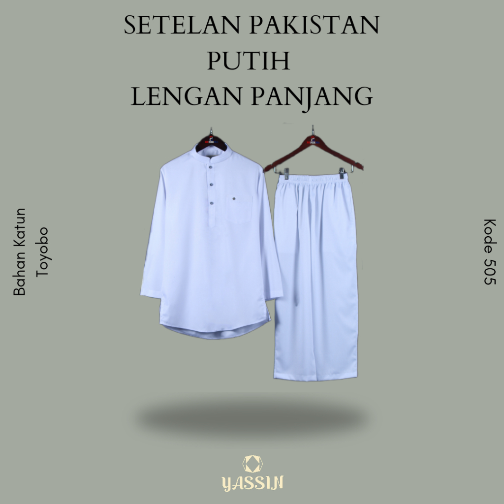 505 Setelan Koko Pakistan Benzema / Setelan Koko Kurta Putih / Setelan Koko Putih Polos Dewasa dan A