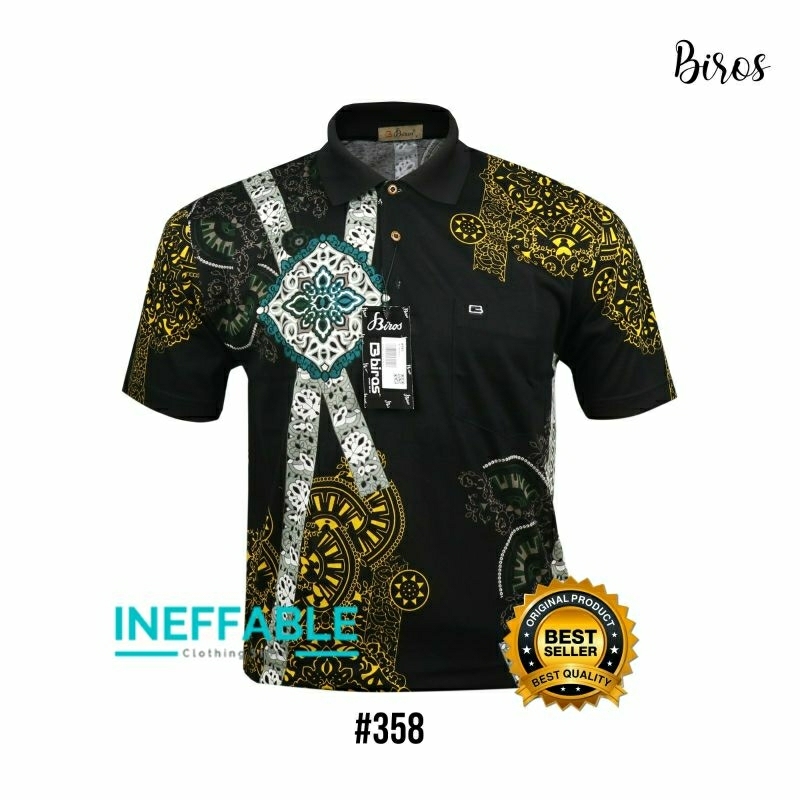 Kaos Kerah Pria Biros Katun Halus 358