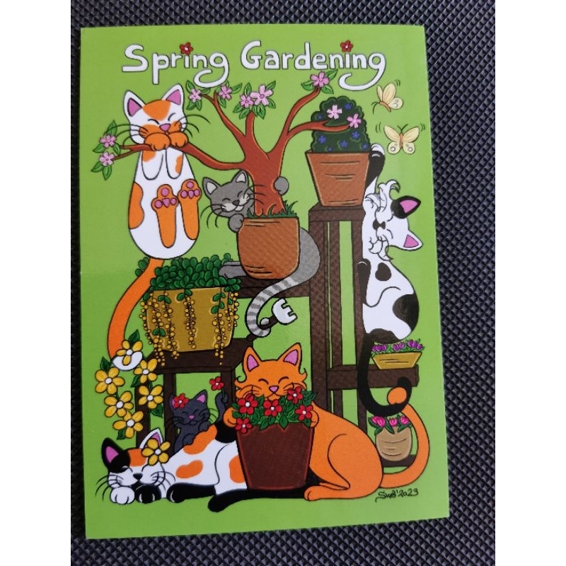 

kartu pos kucing titina/titina cat postcard