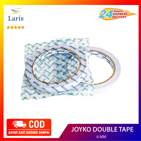 

Double Tape Joyko Super Lengket 6mm x 15 Yard 1 Roll