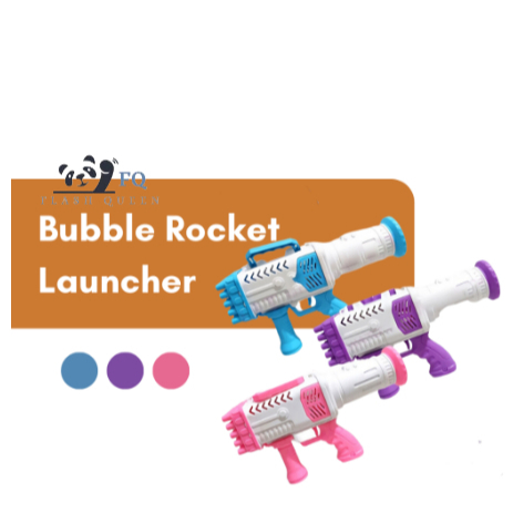 Mainan Bubble Gun Bazoka 25 Hole Rocket Launcher Gelembung Sabun