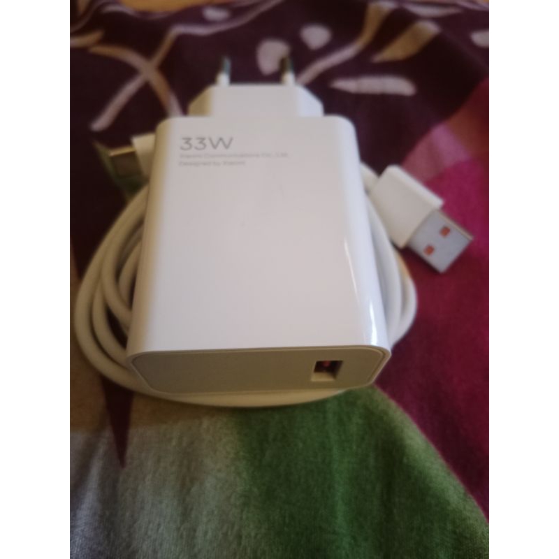 CHARGER XIOAMI NOTE 10 PRO 33W MI TURBO+DESIMAL AKTIF ORI