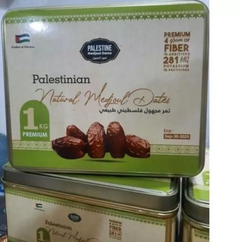 

Kurma Medjool Palestine Premium 1 Kg Kemasan Kaleng Kotak