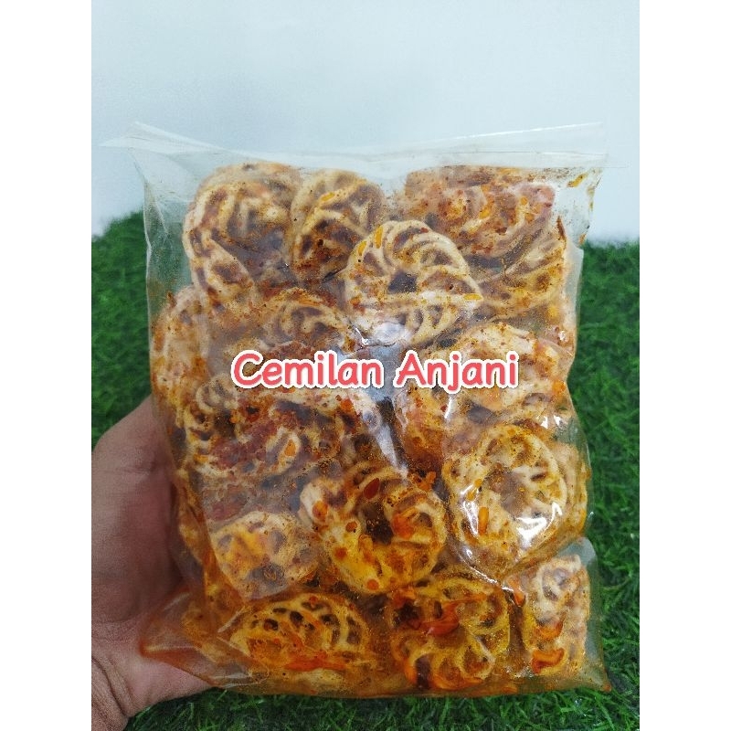 

Kerupuk pedo pedas kerupuk mawar Daun jeruk 250gram