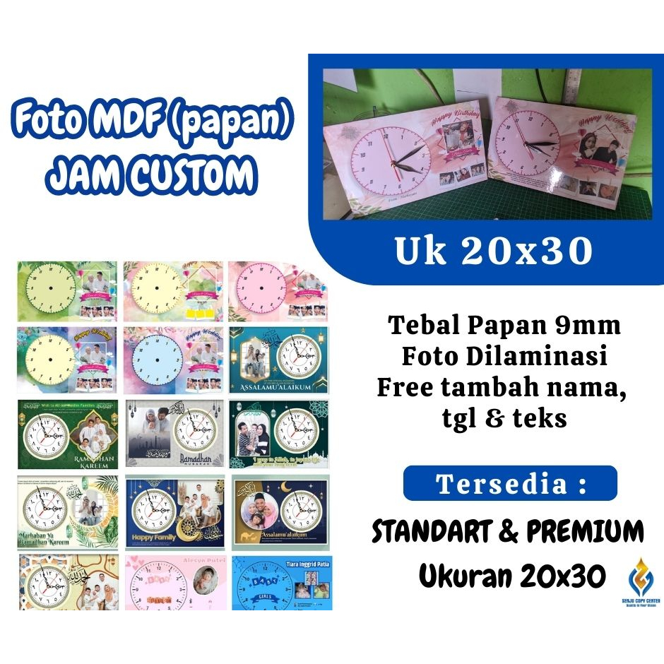 JAM CUSTOM PAPAN MDF
