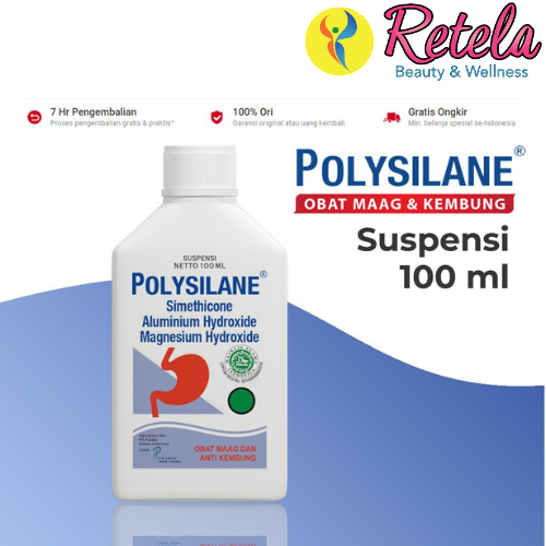 Polysilane Suspensi 100 ml / Obat Maag / Obat Kembung / Obat Maag Cair