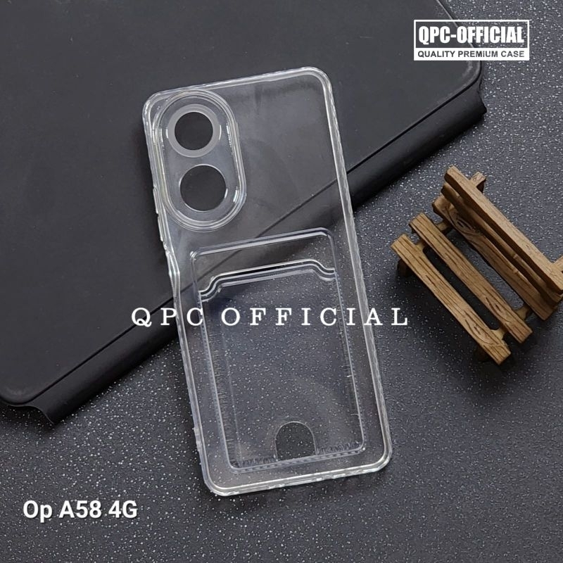 Oppo A58 4G Oppo A55 5G OPPO A78 4G  Card Case Bening Slot Kartu Case Oppo A78 4G Oppo A58 4G Oppo A