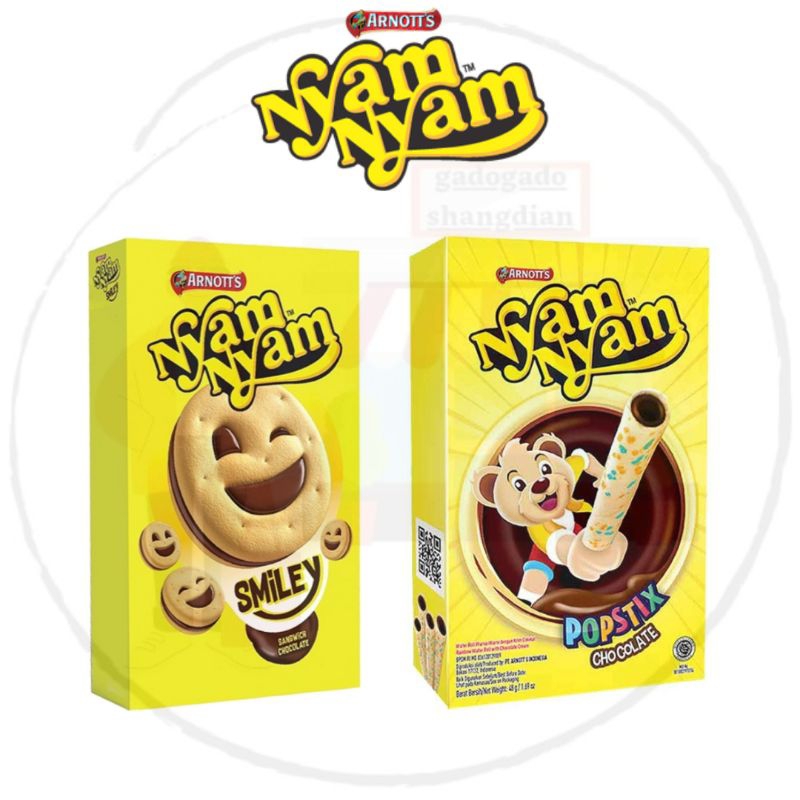 

[Kalimantan] NYAM NYAM Smile Sandwich Chocolate - Popstix Chocolate