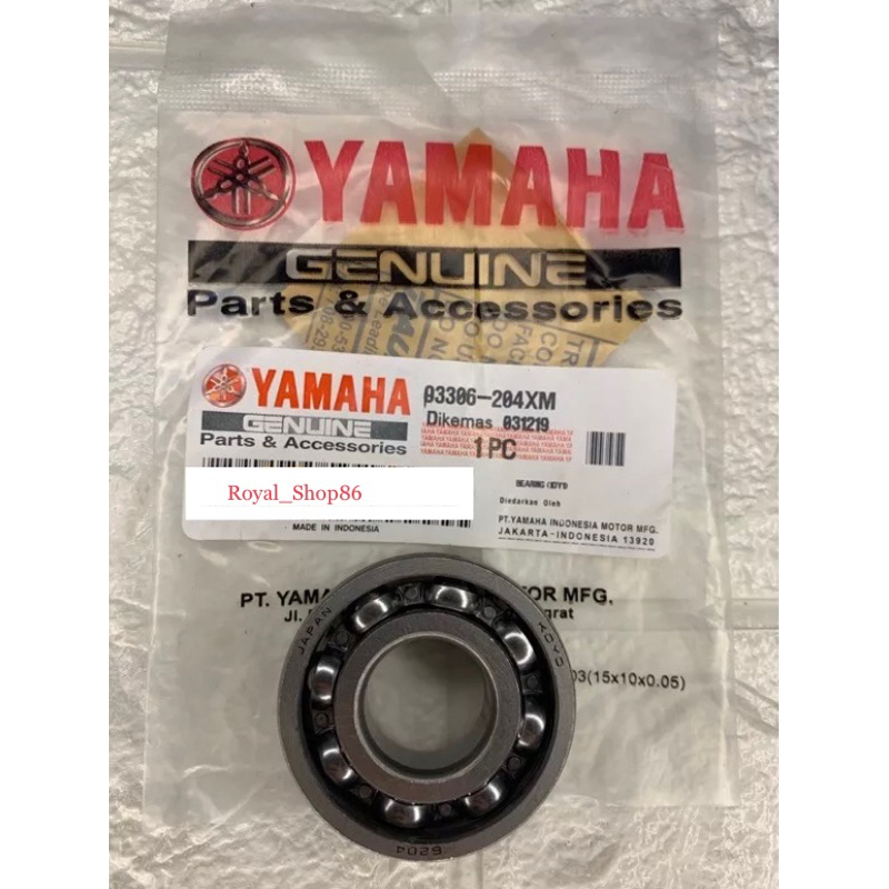 YGP BEARING LEHER AS PULLY 6204 XM YAMAHA NMAX AEROX LEXI BEAT VARIO 125 SPACY 93306-204XM GENUINE P
