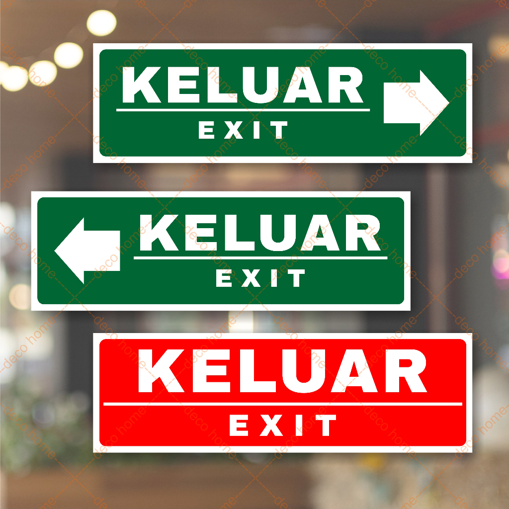 

Stiicker Stiker Keluar / Exit Waterproof