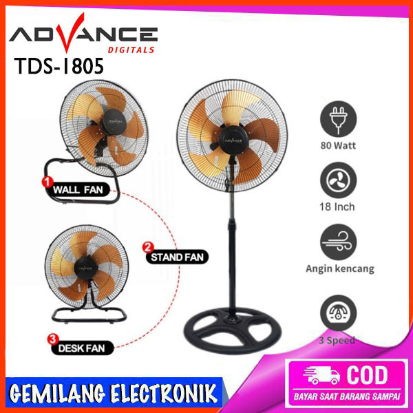 Kipas angin Advance TDS-1805 Kipas Angin Tornado 3in1 body besar