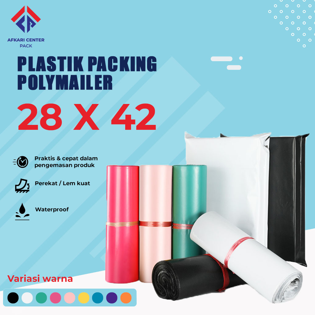 

PLASTIK PACKING 28X42 (50PCS) PLASTIK POLYMAILER TERMURAH BEST QUALITY