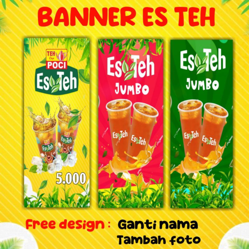 BANNER/SPANDUK ES TEH