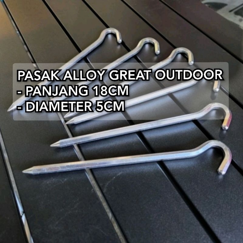 TENDAKI.PASAK ALLOY TENDA BORNEO 4 / TENDA BORNEO 2 / TENDA BORNEO 6 / TENDA JAVA 4 / TENDA JAVA 6 /