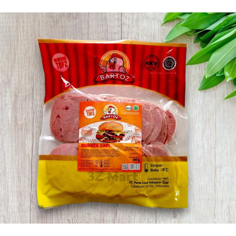 

BARTOZ BEEF PATTIES 280 GR ISI 20