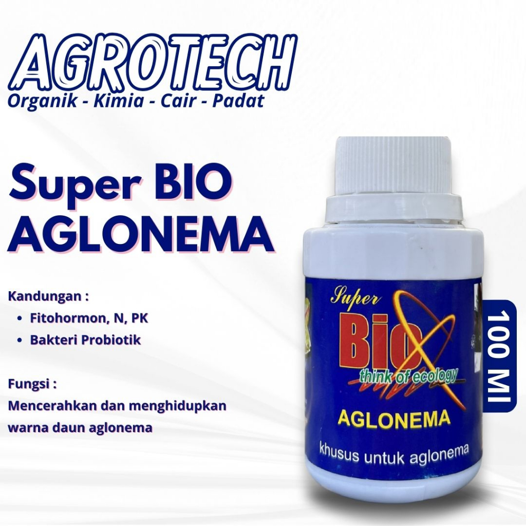 Super Bio Aglonema 100 ml Vitamin Mengkilapkan Dan Menghidupkan Daun Aglonema