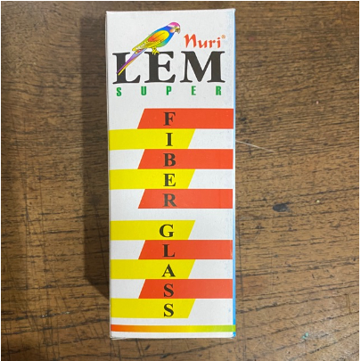 Lem Super Fiber Glass Nuri / Resin / Lem Plastik