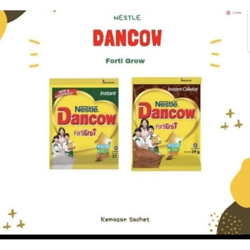 

Dancow fortigo 27 gr ( 1 renteng isi 10 bks)