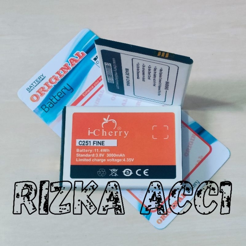 Baterai Batre Hp i-Cherry icherry C251 Fine C251Fine Battery Batrai Hp