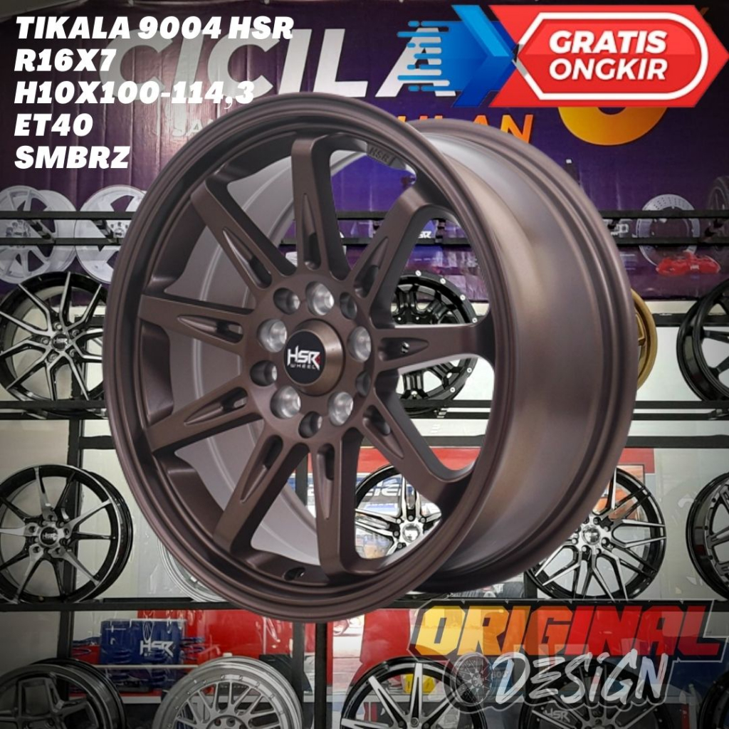 Velg Mobil Ring 16 HSR TIKALA R16 BRONZE Sienta , Innova , Terios , Apv