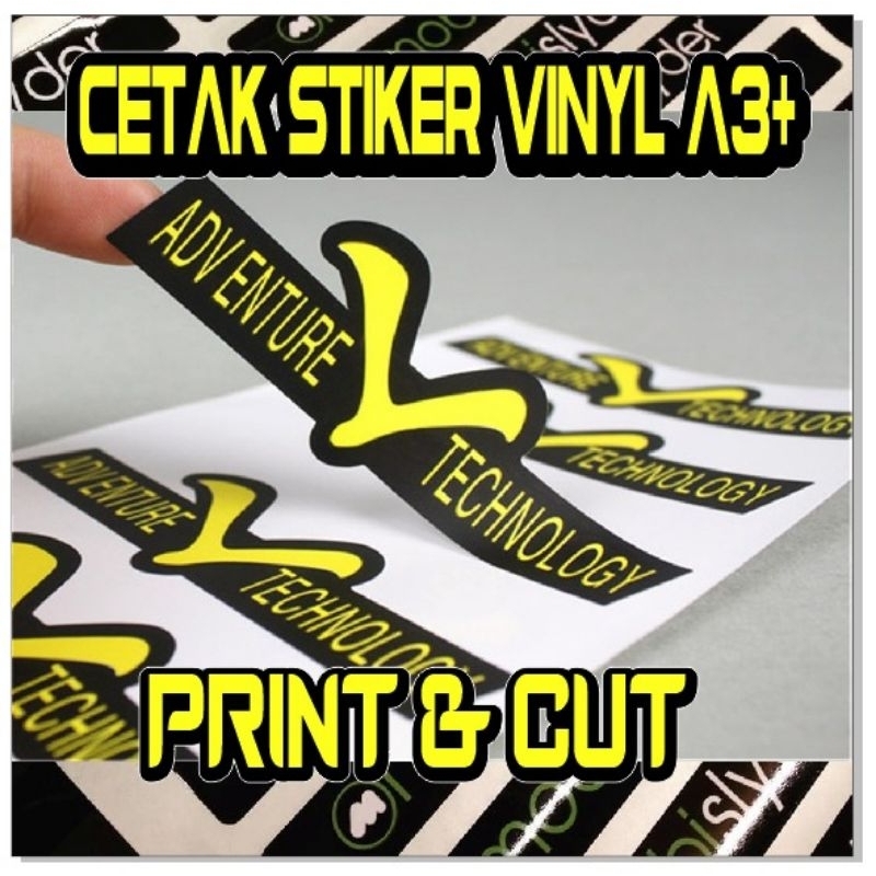 

cetak stiker Vinyl A3+