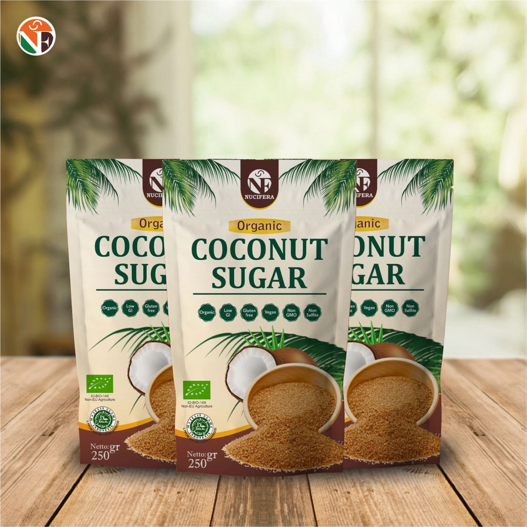 

Organic Coconut Sugar Nucifera - Gula Kelapa Organik 250gr *Pekanbaru*