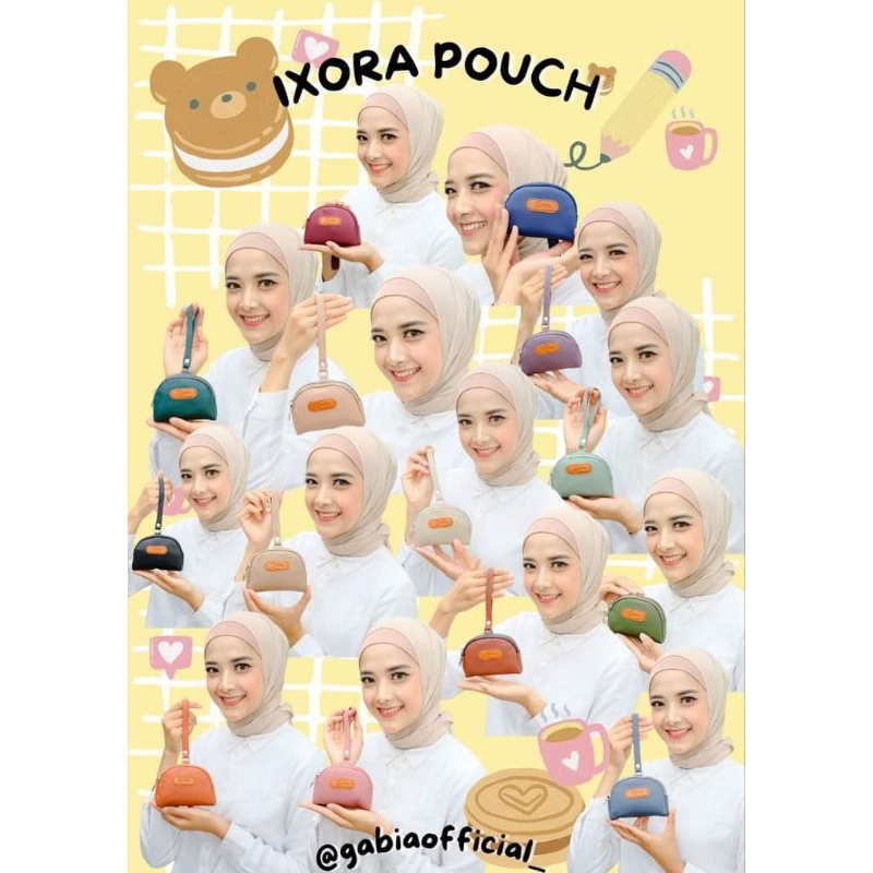 ixora pouch by gabia/dompet kekinian/dompet gabia/dompet ori/dompet murah