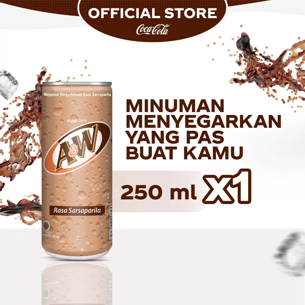 

A&W Minuman Rasa Sarsaparila - Kaleng 250ml