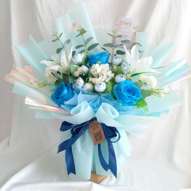 BUKET BUNGA BESAR HADIAH ULTAH LAMARAN WISUDA