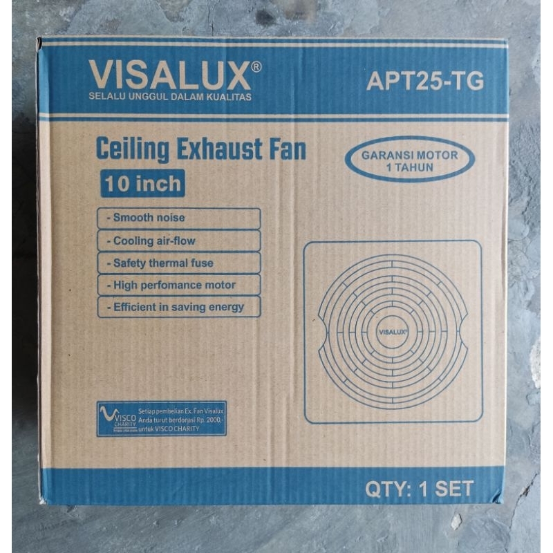 Exhaust fan Visalux/kipas angin ventilasi 10inchi Visalux APT25-TG