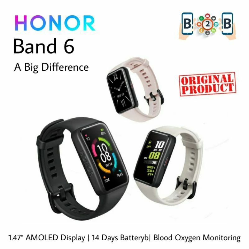Honor Band 6 Smart Band Spo2 Amoled Display SmartBand