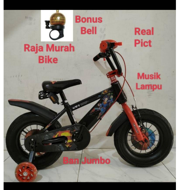 SEPEDA ANAK 12 IN BAN JUMBO/BAN BUSA