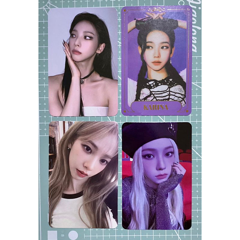 Karina photocard my world album poster ver everland fansign wtmw ver welcome to my world aespa winte