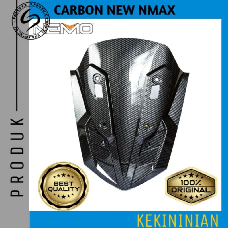 Cover Tutup Body Depan New Nmax Carbon Nemo | Tutup Dada New Nmax Carbon Nemo